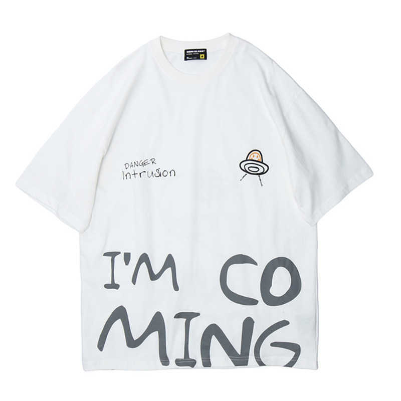 

Vertical Men' Fashion Brand Letter Graffiti Short Sleeve T-shirt Men Harajuku Loose T-shirt Oversized Hip Hop Women 210527, T38 black