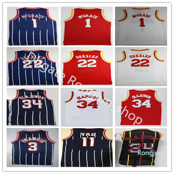 

Retro Vintage Classic Basketball 13 Harden Jerseys Hakeem 34 Olajuwon Tracy Steve McGrady Francis Yao Clyde Ming Drexler High Quality, As the picture