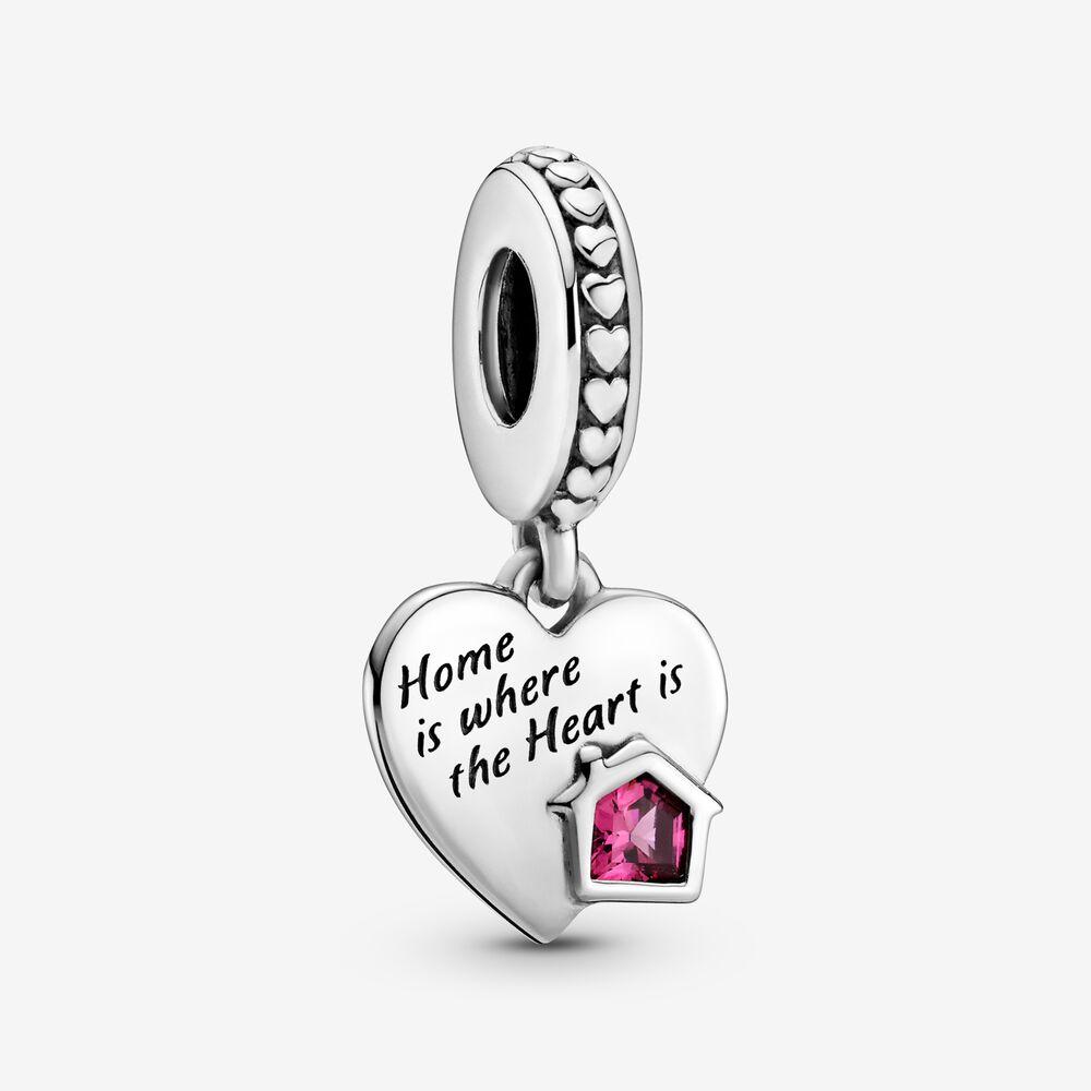 

New Arrival 100% 925 Sterling Silver Love My Home Heart Dangle Charm Fit Pandora Original European Charm Bracelet Fashion Jewelry Accessories