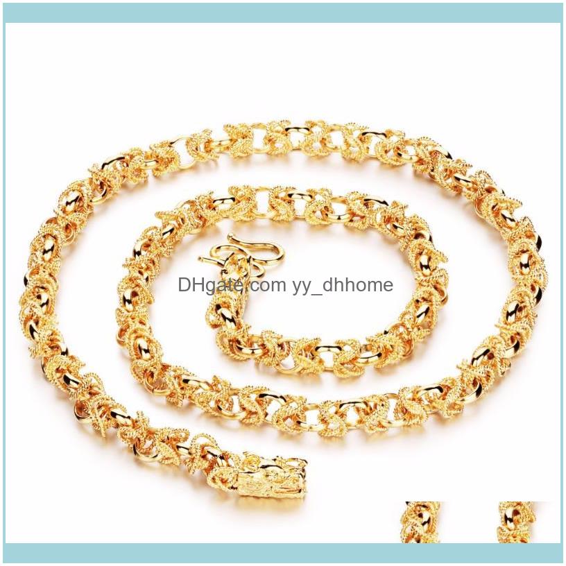 

Chains Necklaces & Pendants Jewelrychains Noble Personal Domineering Men Necklace Peace Buckle No Fade Pendant Holiday Gift 60Mm Drop Delive