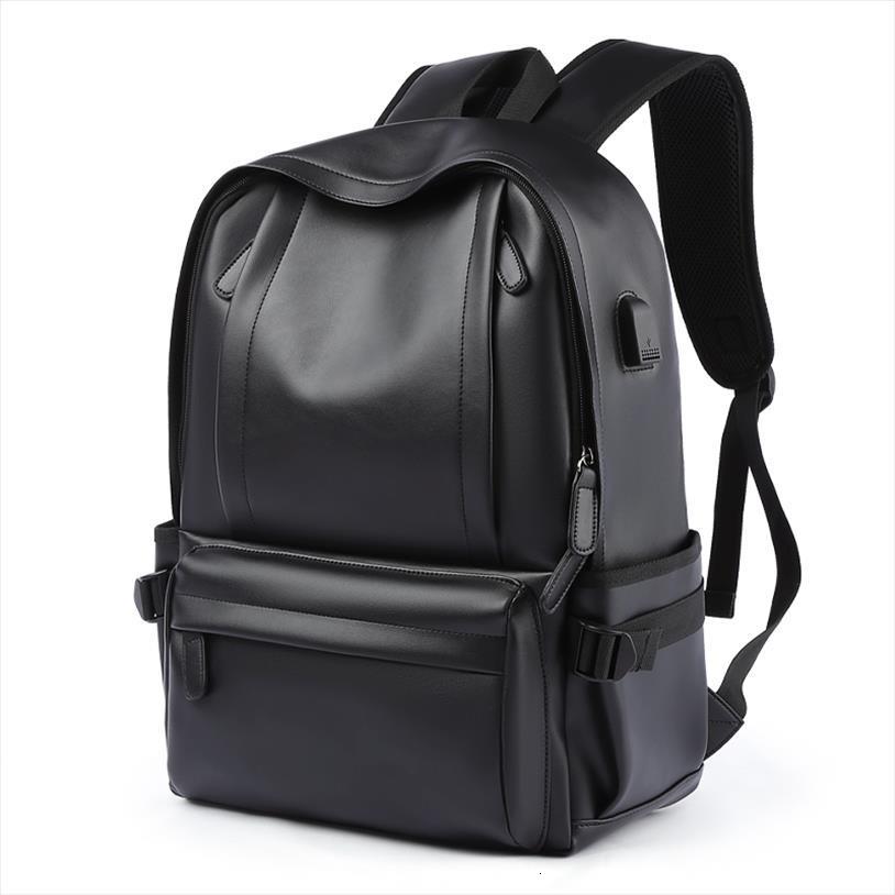 

waterproof 14 inch lapbackpack men leather backpacks for teenager travel casual daypacks mochila male