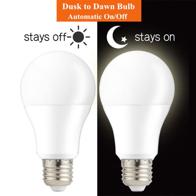 

Bulbs LED Smart Light Bulb Automatic Turn ON/OFF Day Night E27/B22 Dusk To Dawn Sensor 10W 15W For Home Hallway