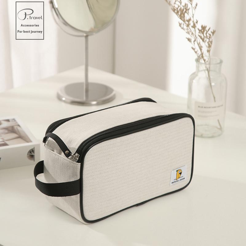 

Cosmetic Bags & Cases Makeup Bag For Purse Large Women Toiletry Travel, Beige