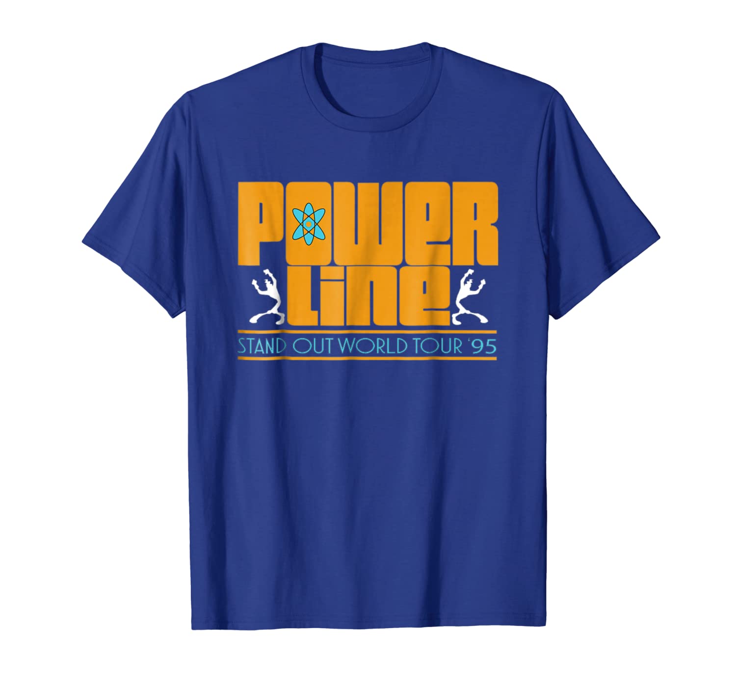 

powerline t-shirt world tour, White;black