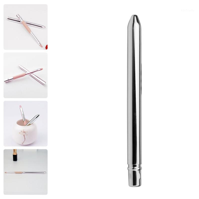 

Lip Brush Lipstick Eye Shadow Foundation Makeup Tool Applicator With Cap Storage Bottles & Jars