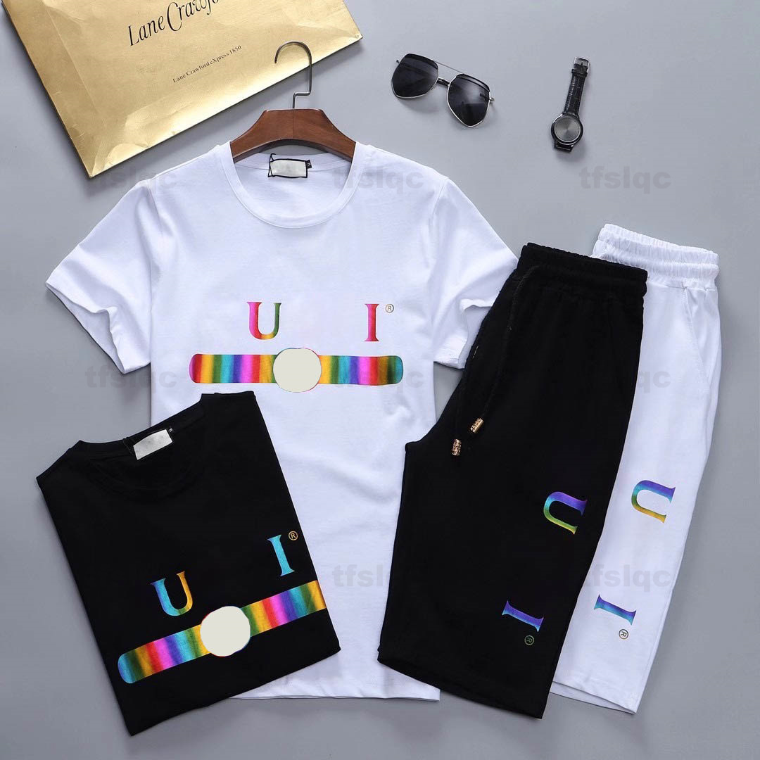 

Summer Designer Fashion mens Tracksuits shorts Man Clothes T-shirt outdoor sportswear jogging street Womens suit hip hop cotton casual wear, Gray