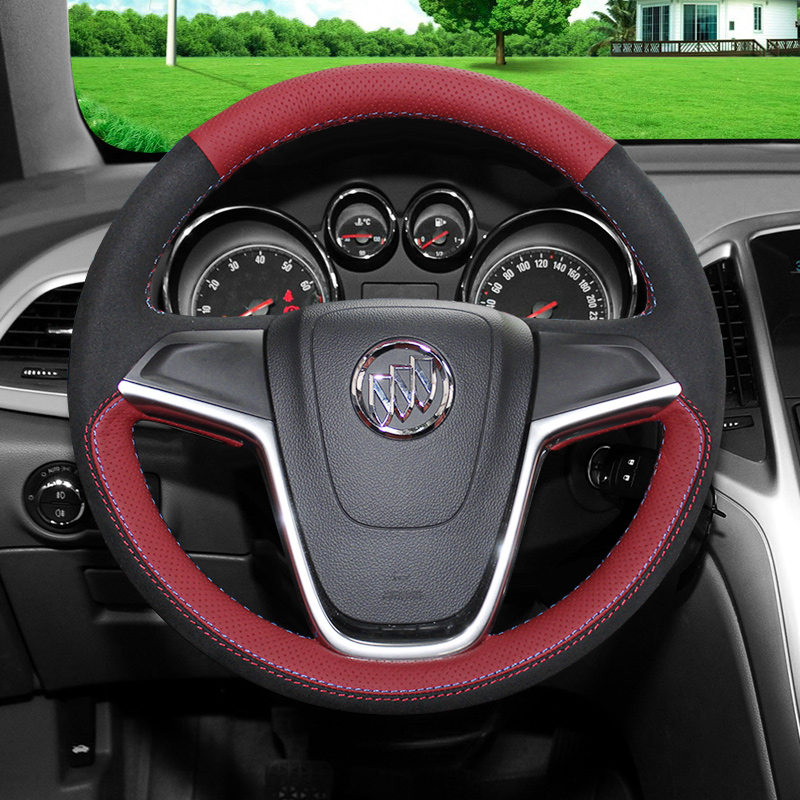 

DIY custom leather steering wheel cover For Buick Encore Excelle Excelle gt/ xt Regal auto parts