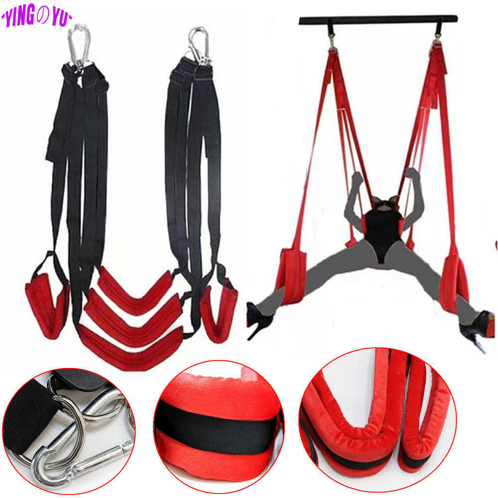 

Soft Sex Swing Chairs Furniture Fetish BDSM Bondage Love Adult Games Hanging Door Swings Erotic Sex Toys for Couples Women Men P0812