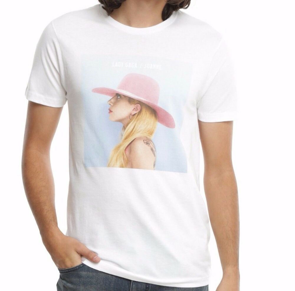 

Lady Gaga JOANNE ALBUM COVER T-Shirt NEW Authentic & Licensed XS-3XL, White;black