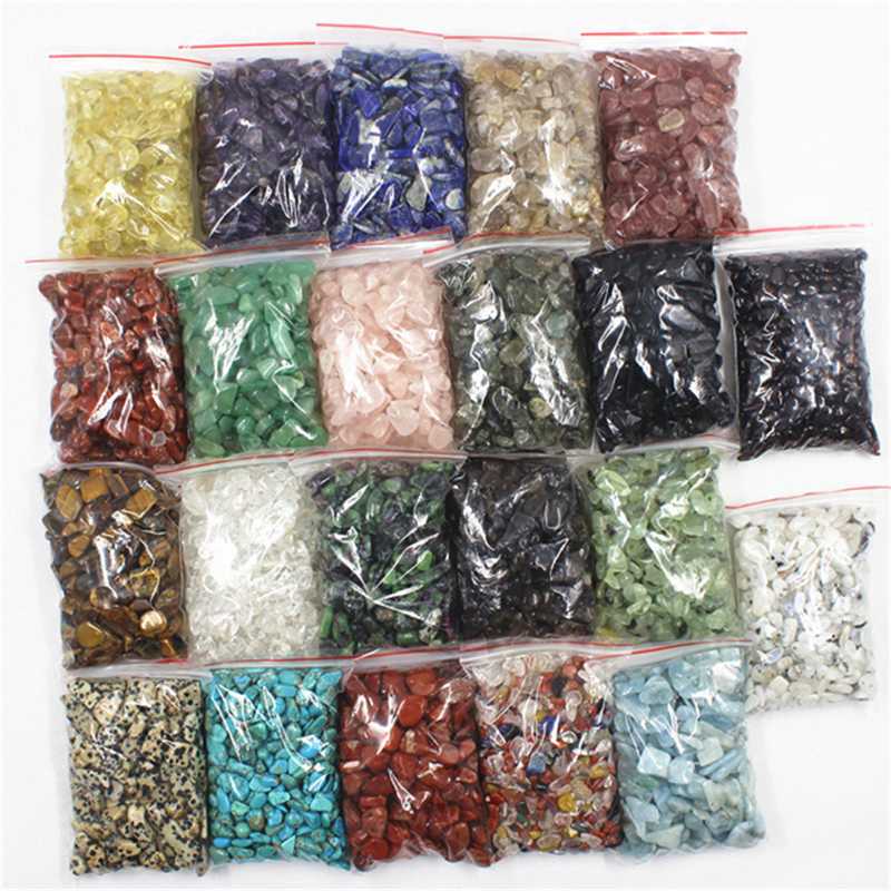 

Wholesale 100g Bulk Quartz Crystals Material Mixed Tumbled Stones Healing For Garden Decoration Decorative Objects & Figurines