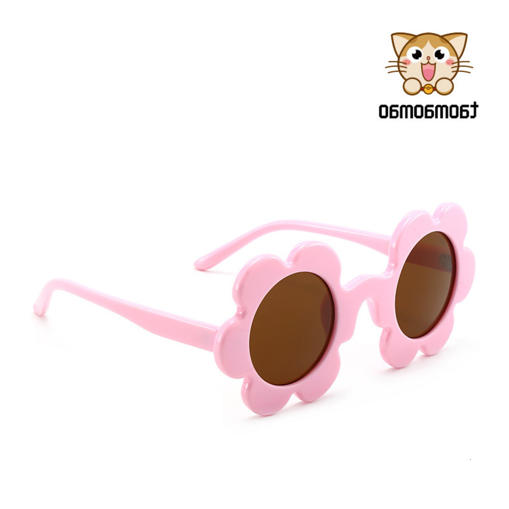

sunglasses Taomaomao sunflower children's lovely baby UV flower PC Sunglasses, Blue