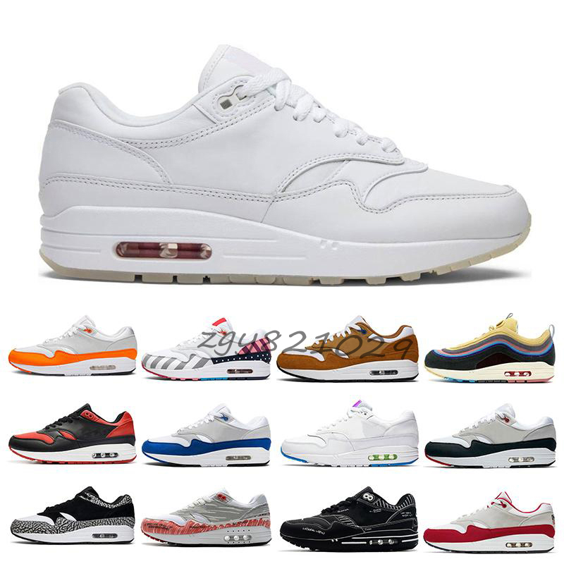 

2021 Wholesale newest running shoes 87 Atmos WATERMELON Anniversary 1 Piet Parra Premium lunar DELUXE men women sneakers top quality v77, # 14