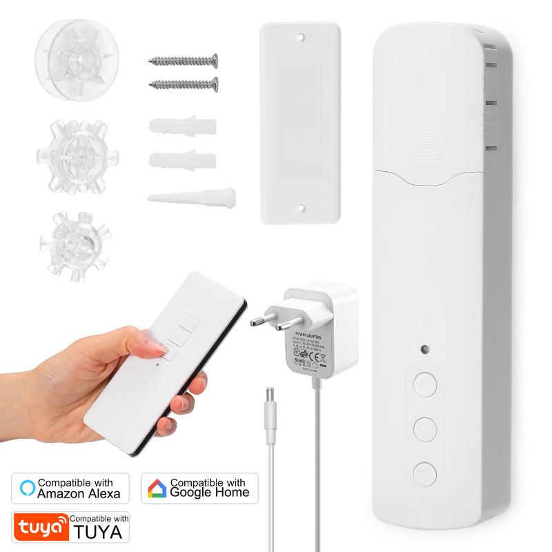 

Tuya WiFi TM616EGWT Intelligent Pull Bead Curtain Motor Remote Controller Household El Electric Motors Smart Home Control