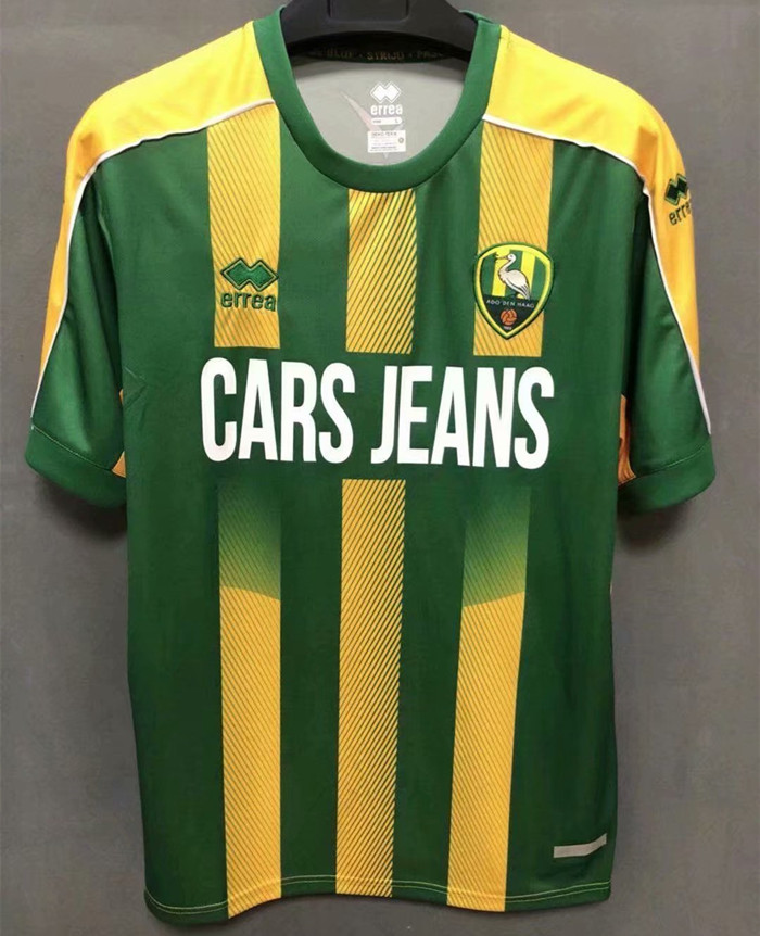 

21 / 22 green football shirt for home of Hague Football Club Tyronne Ebuehi Indy Groothuizen Tom Beugelsdijk Wilfried Kanon Donny Gorter soc, Black;yellow