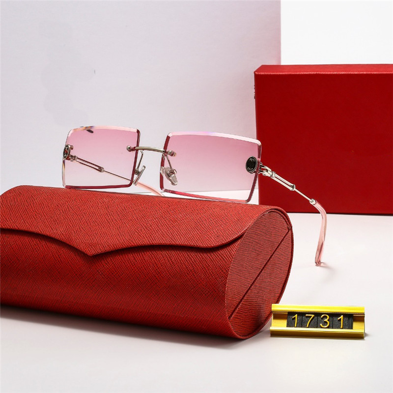 

Designer sunglasses cleef mens women Frame sun glasses men women original Variety of colors carti van 14, White;black