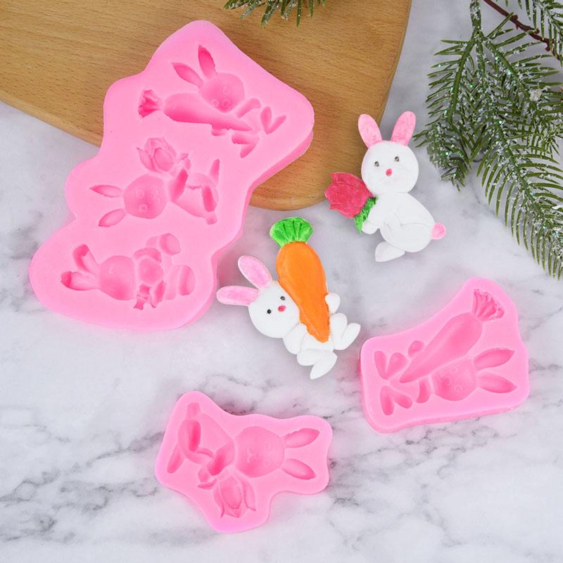 

Baking Moulds 3D Carrot Silicone Mold Fondant Cake Decorating Tools Easter Cookie Candy Chocolate Kitchen Accessories