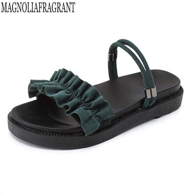 

Sandals 2021 Summer Women Shoes Roman Style Woman Casual Comfort Ladies Fashion Female Two Wear Slippers Hy252, Black