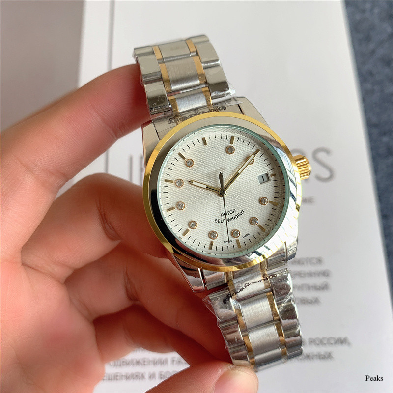 

2021 high quality luxury mens watches Three-needle working With calendar function size 35mm Automatic mechanical watch Fashion Top Brand Wristwatches Steel belt