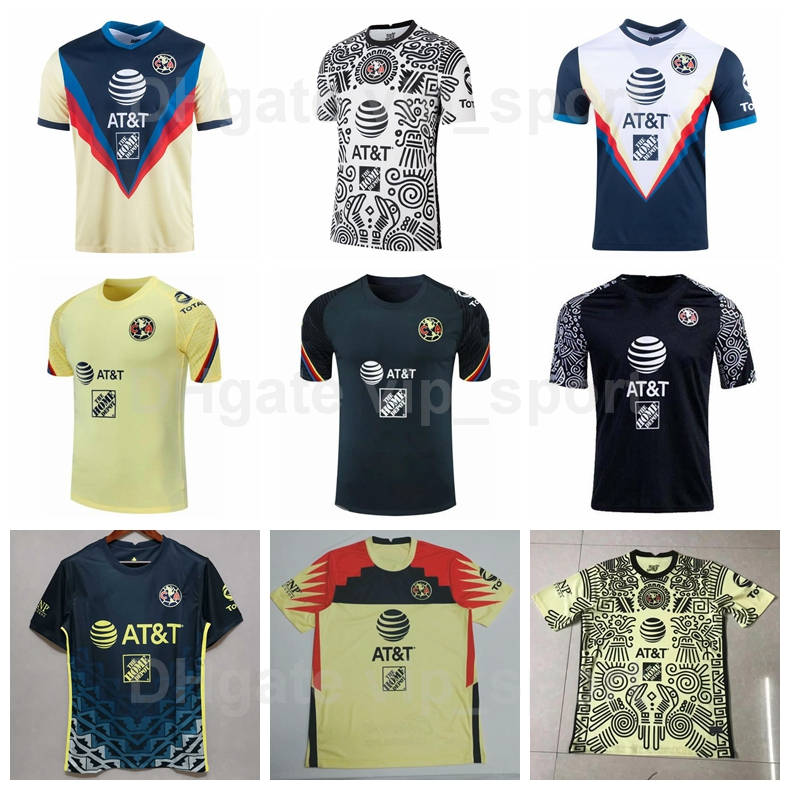 

21-22 Soccer Club America Jerseys 21 Henry 9 Martinez 19 Aguilera 18 Aquino OCHOA Cordova Sanchez Leo Suarez Fidalgo Lainez Football Shirt Kits, White