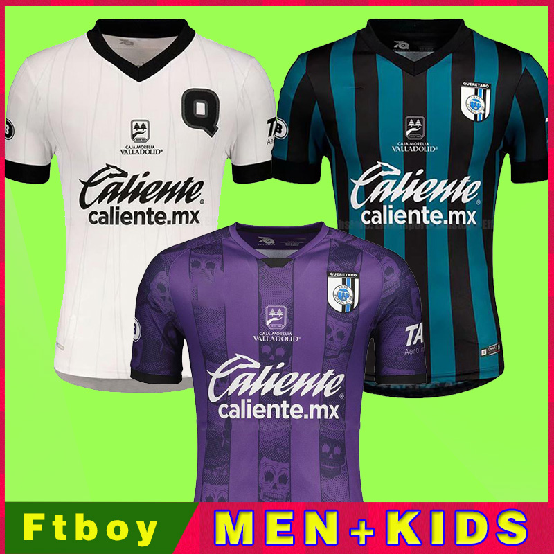 

20/21 Queretaro FC Soccer Jerseys 2020 2021 Home Away Third Purple QUERETARO DIA DE MUERTOS Football Shirt 3rd LIGA MX Uniforms Kit, Black;yellow