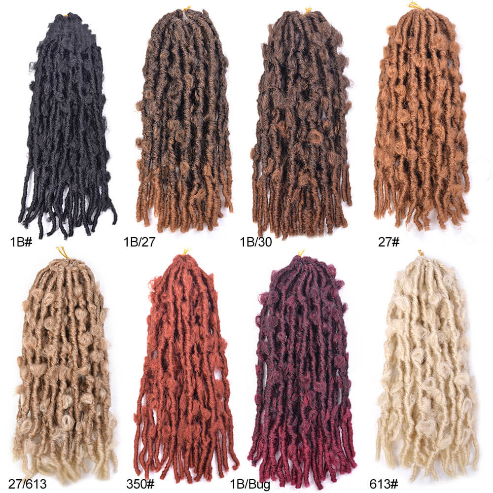 Butterfly Locs Crochet Hair 12 Inch Faux Locs Crochet Hair For Black Women, Pre-looped Crochet Braids Afro Dread Braiding Hair Extensions-image-732416825