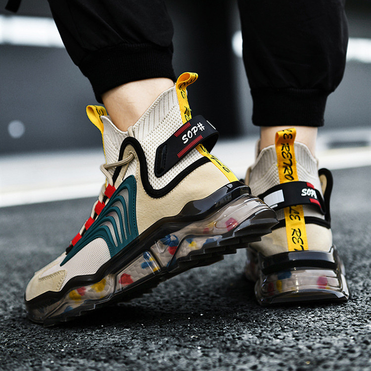 

2021 high Socks Running Torre shoes moire multi Camouflage surface casual shoe Korean version men's fashion popcorn soft soles sports travel men sneaker 39-46