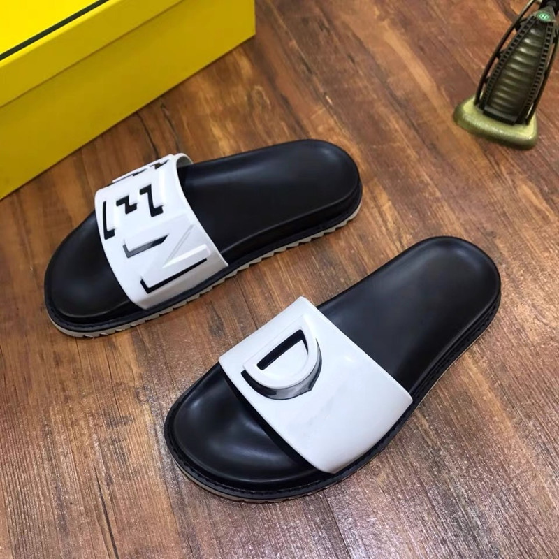 

2021 Designer Men Women Sandals with Correct Flower Box Dust Bag Shoes snake print Slide Summer Wide Flat Sandals Slipper, Black