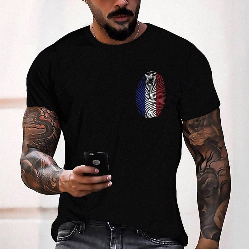 T-shirt Tee T-shirt 3D Imprimer graphique col rond décontracté quotidien quotidien 3D imprimé à manches courtes Haut de la mode designer de mode