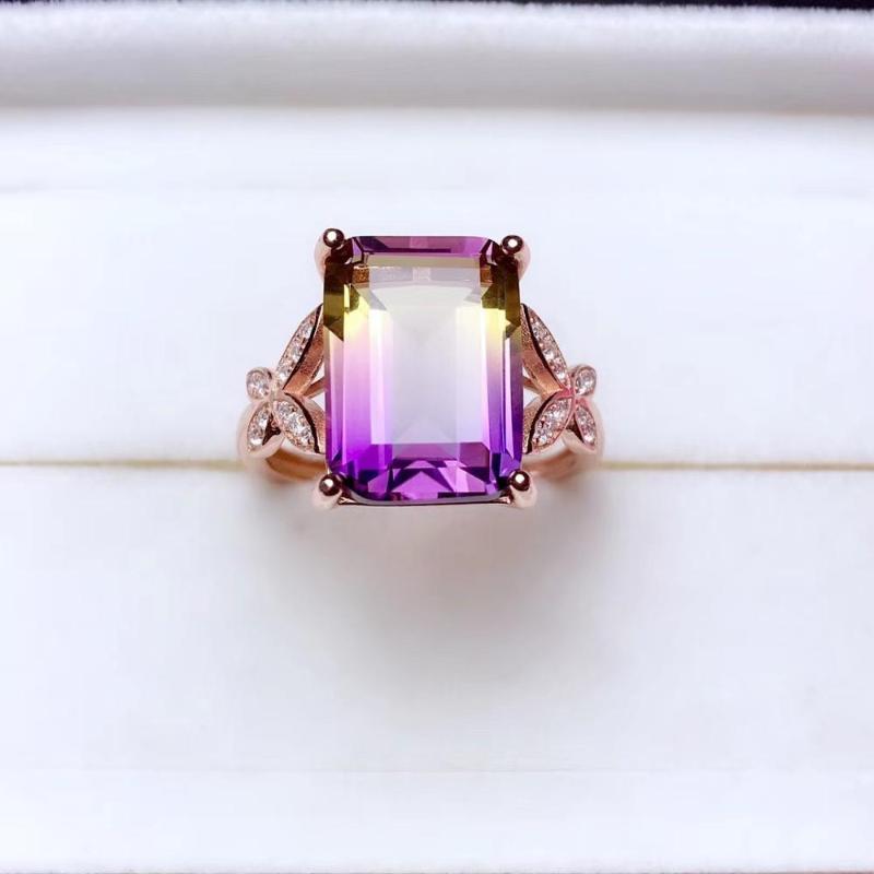 

Ametrine Ring 925 Sterling Silver Fine Jewelry Real And Natural Engagement Wholesale Cluster Rings