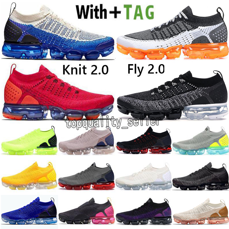 

2021 Vapores Running Shoes Knit 2.0 Fly 1.0 xamropav Mens Trainers Sneakers Safari CNY Red Orbit Volt Women Breathable Maxes Size 36-45