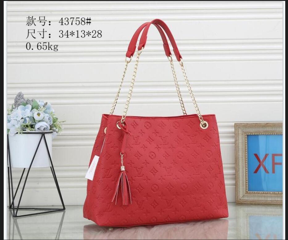 

LV LOUIS 1 VITTON designer handbags women shoulder bag Ladies chain crossbody messenger bags Large Capacity Shopping Bag, Red;black