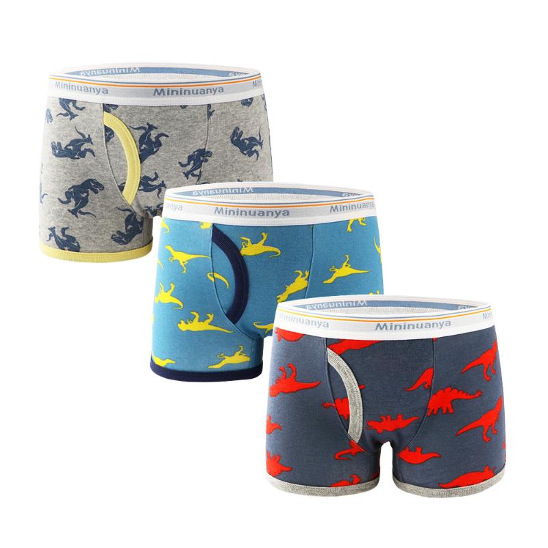 

Cloth Diapers 3 Piece Kids Boys Underwear Cartoon Children Boxers Shorts Panties For Baby Boy Toddler Stripes Teenagers Cotton Underpants