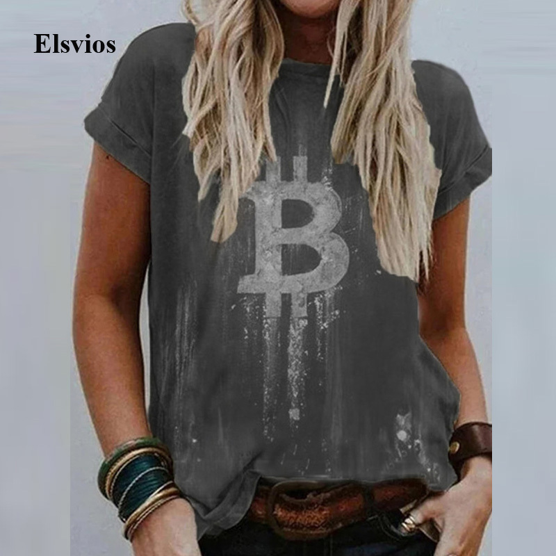 

Women's Blouses & Shirts Summer Short Sleeve Lady Blouse Fashion Casual O-Neck Loose Tops Pullover Women Retro Letter Print Shirt, 03 khaki