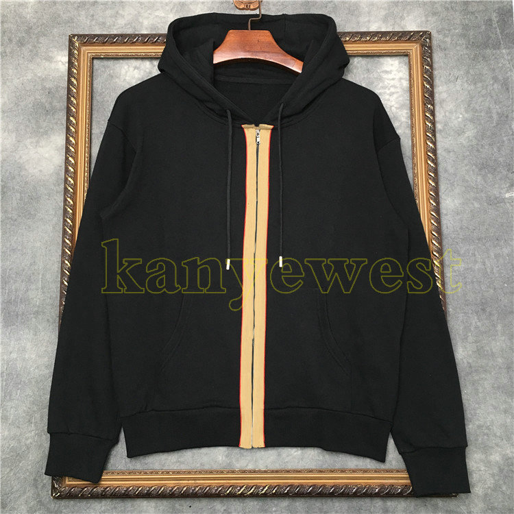 

Europe Designer hoodies mens Stripes printing sweatshirt fashion Men Clothe Hoodies top quality Designer Sweatshirts womens fashion Jumpers, Black