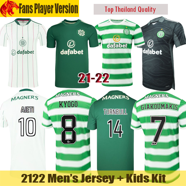 

21 22 Celtic FC Soccer Jerseys KYOGO 2021 2122 MCGREGOR JOTA AJETI ABADA TURNBULL GIAKOUMAKIS Football Shirt FORREST TAYLOR RALSTON Mens Jersey Kids Kit, Kids 2122 home