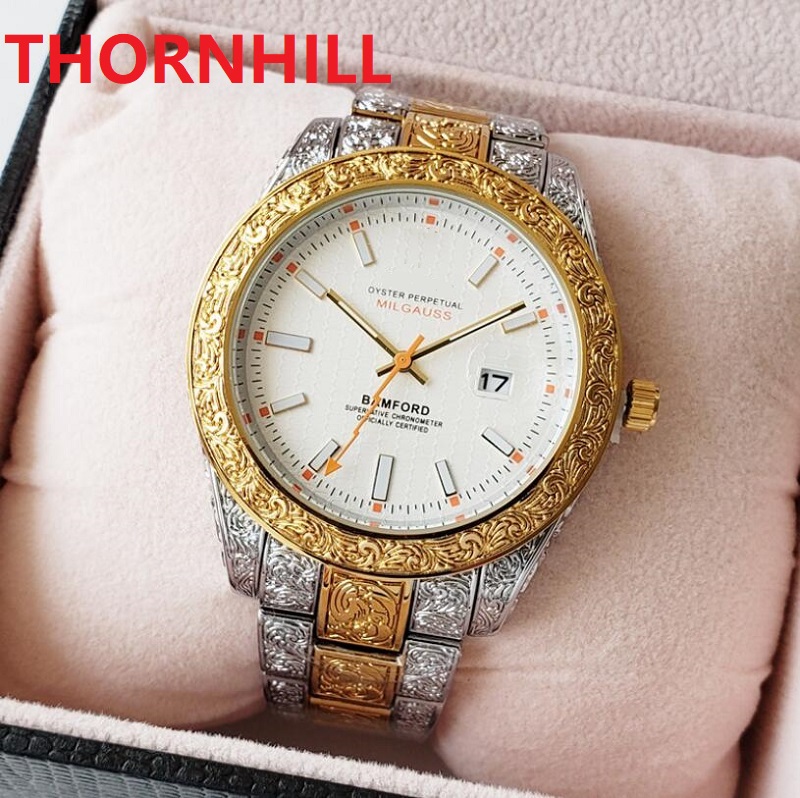 

Men's montre de luxe automatic watches classic Day-Date watch 42mm all stainless steel waterproof super switzerland annual Clock High quality wristwatch, As pic