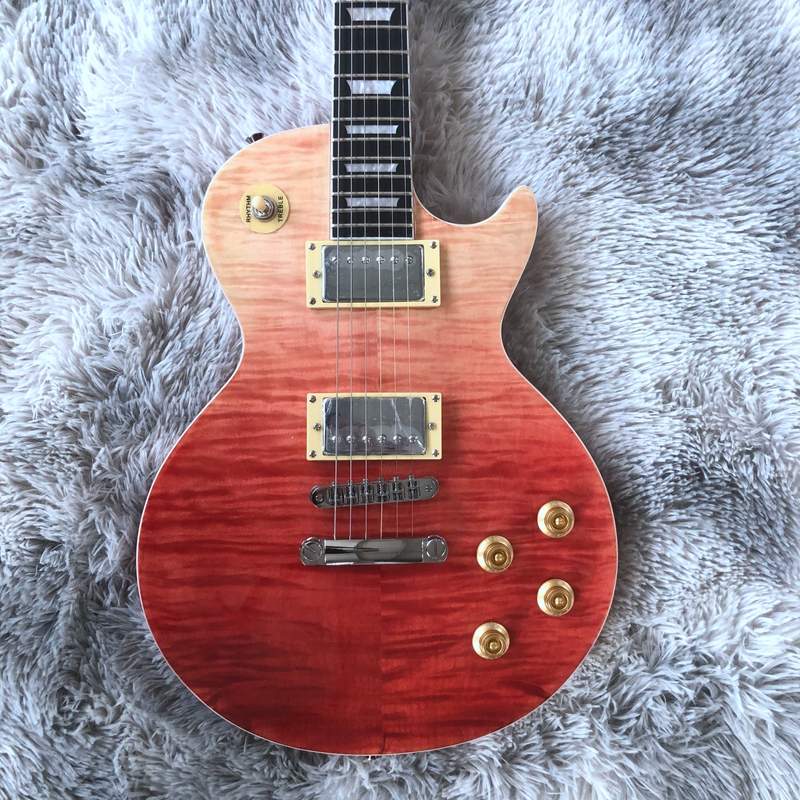 ebony fingerboard electric guitar made in china mahogany wood body high quality-image-688925714