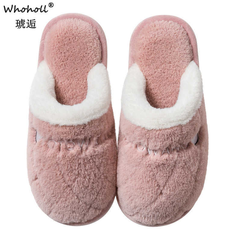 

Winter Warm Slippers Women Men Home Floor Slipper Soft Plush Anti Slip Lovers Indoor Shoes Ladies Floor Cotton Slides H0827, Dark grey