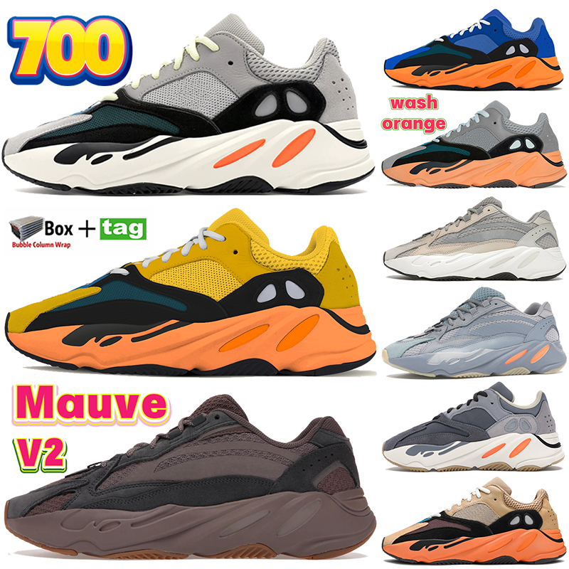 

Designer Wave Runner 700 Running shoes with box OG Solid Grey Cream Sun Bright Mauve Hospital Blue Wash Orange Enflame Amber Men Sneakers Fashion women trainers, No.33- bubble wrap packaging