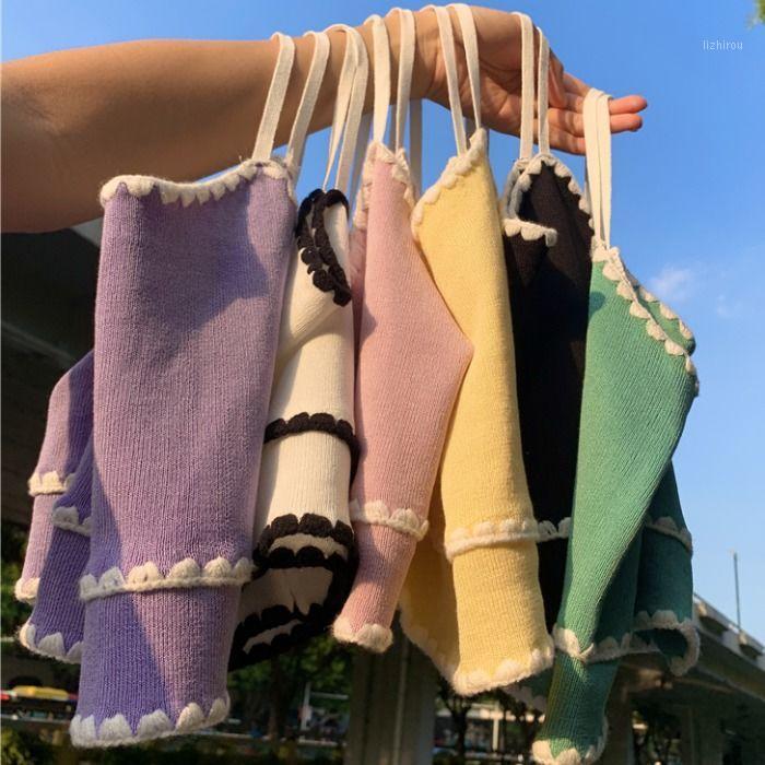 

Small Suspender Vest For Women To Wear In Spring And Summer Camisoles & Tanks, H blue