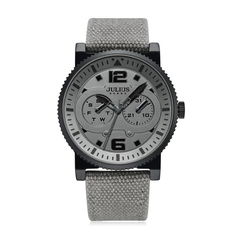 

Wristwatches Julius Men's Watch Leather JAH-115 Boy Band Bracelet Wrist Clock Japan Quartz Real Multi-function Box, Green