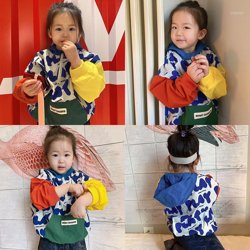 

Coat 2021 Spring And Autumn Bobo Children's Windbreaker, Blue;gray