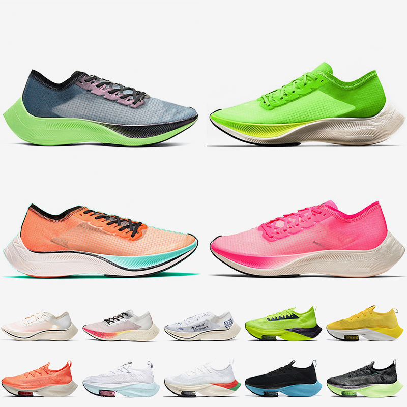 

Top Quality Zoomx Next% Women Mens Running Shoes Black Electric Green Sail Be True Pink Volt Orange Marathon Jogging Sports Trainers Sneakers, #12 black electric green 36-45