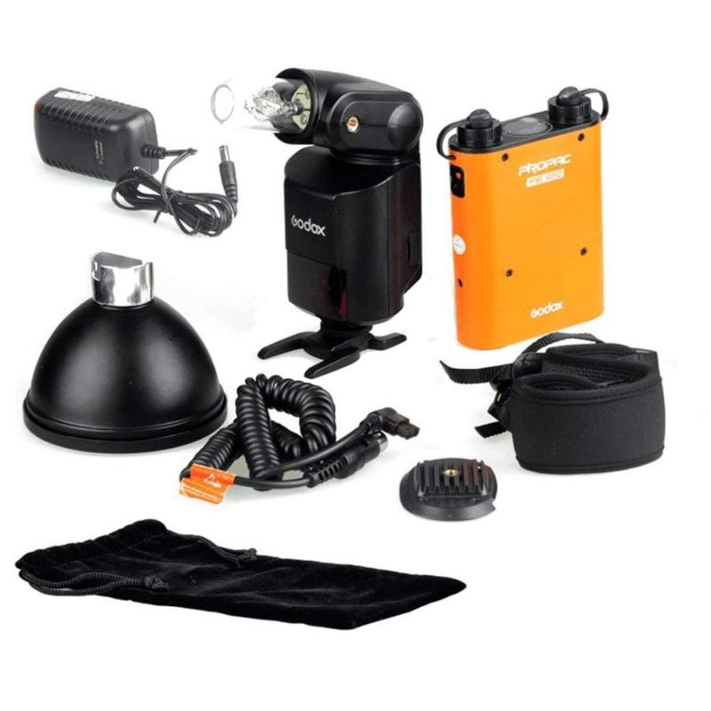

Godox Witstro AD-360 Portable Flash Light Kit + PB960 Battery Pack Orange Flashes