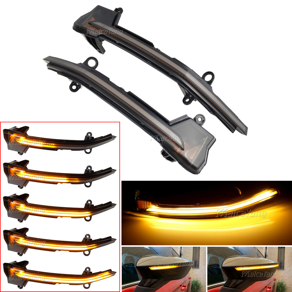 

2Pcs Dynamic LED Turn Signal Light Side Mirror Blinker Lamp Flashing Light For Seat Ateca Tarraco
