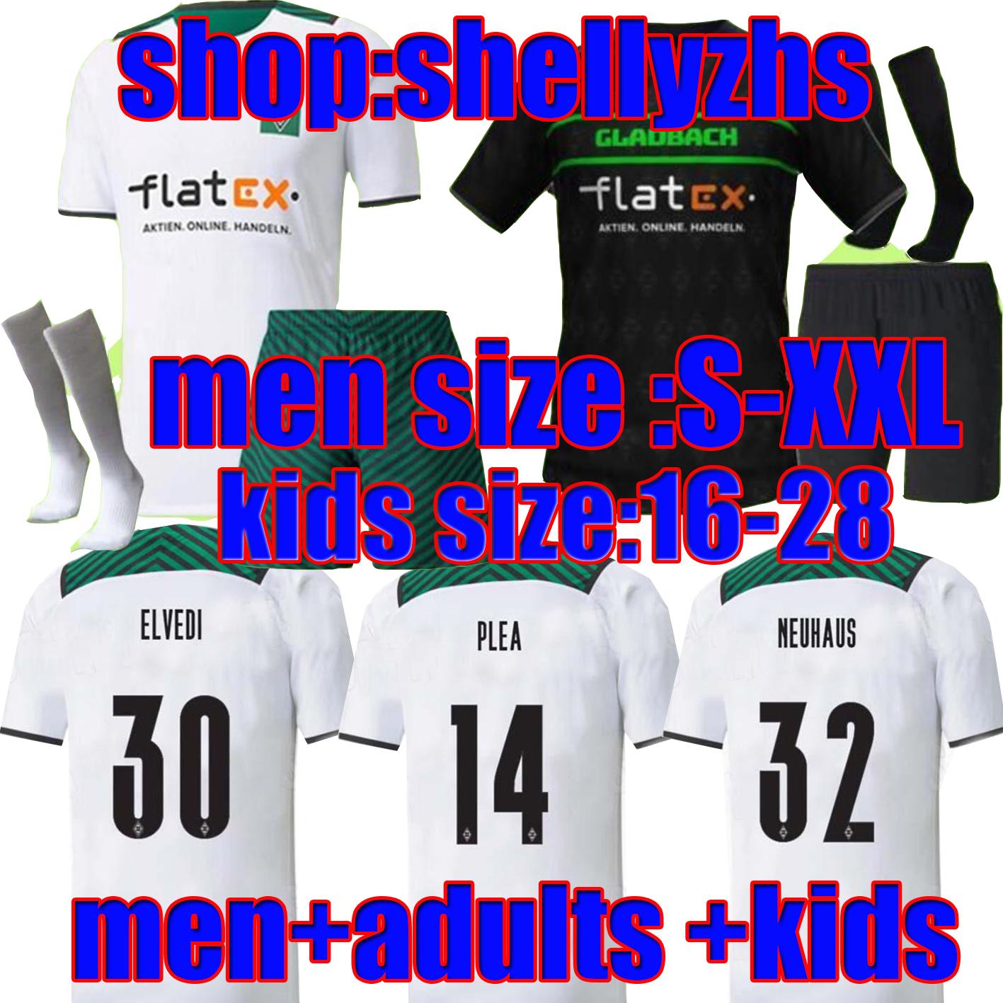 

21 22 Borussia Monchengladbach soccer Jerseys adults+kids kit 2021 2022 home Gladbach STINDL ELVEDI PLEA ZAKARIA NEUHAUS GINTER THURAM EMBOL, Black;yellow