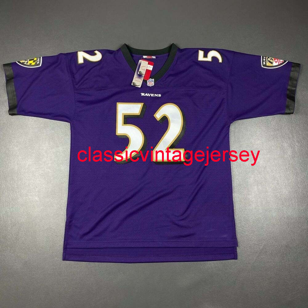 

Stitched Men Women Youth Ray Lewis Mitchell & Ness Football Jersey purple Embroidery Custom XS-5XL 6XL