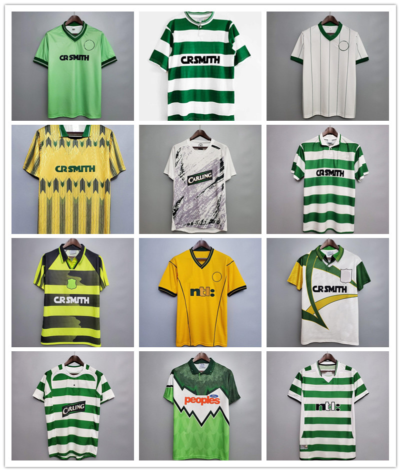 

retro 1980 1991 1992 1995 1997 1998 1999 celtic soccer jerseys 95 96 97 99 larsson nakamura keane 91 92 celtic yellow sutton football shirts, Black;yellow