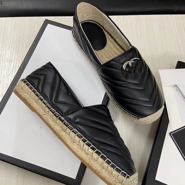 

High quality Brand designer espadrilles genuine leather Thick soles canvas shoes women's Platform fashion flats Plus Size35-41 mjk001