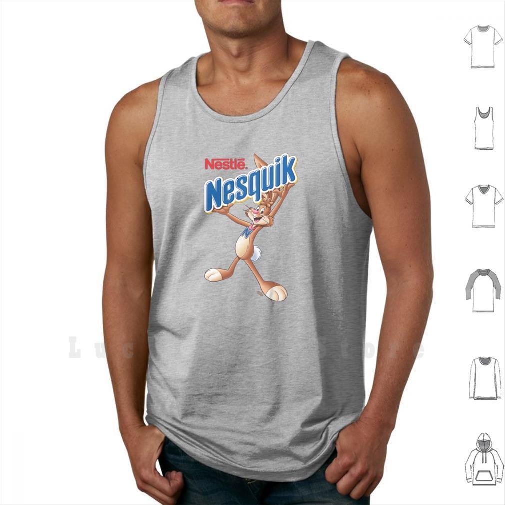 

of nesquik logo tank vest sleeveless merchandise stuff trending, White;black